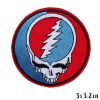 Grateful Dead Band Bear Steely Skull Embroidered Patches - Steely Circle