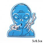 Cosmic Marijuana Joint Pot Smoking Alien