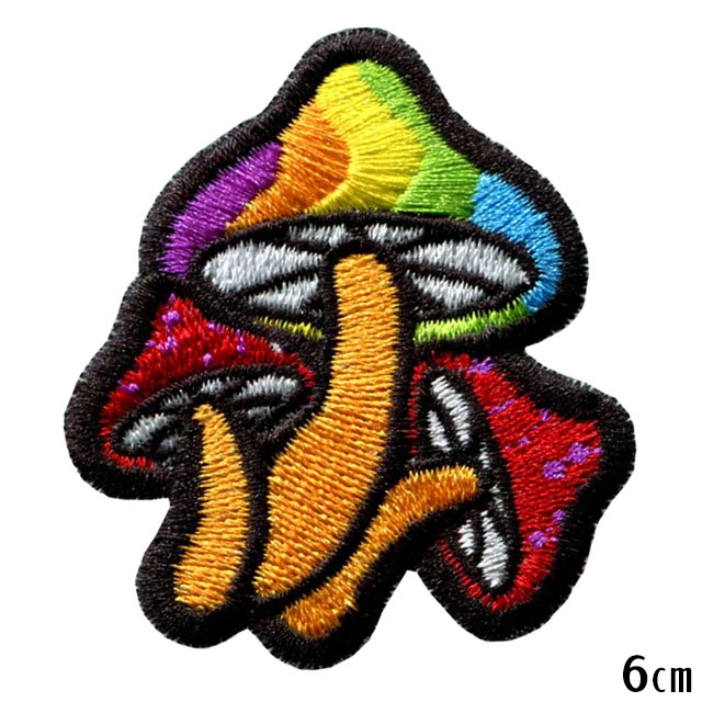 Mushroom-Rainbow-Iron-On-Embroidery-Patch