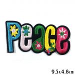 Rainbow Hippie Peace Flowers Big