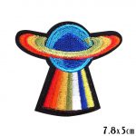 Rainbow Saturn Planet