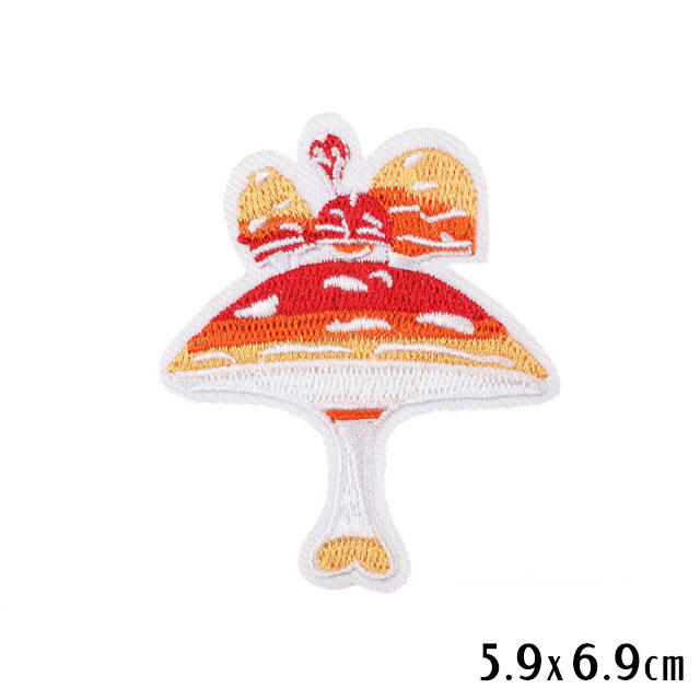 Small-Mushroom-Red-Iron-On-Embroidery-Patch