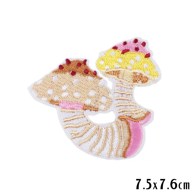 Small-Mushroom-Tan-Iron-On-Embroidery-Patch