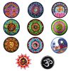 Yoga Aum Om Spiritual Lotus Yin Yang Iron On Embroidered Patches