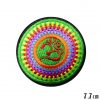 Yoga Aum Om Spiritual Lotus Yin Yang Iron On Embroidered Patches - Yoga Aum Om Spiritual Rainbow Lotus
