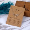 Crystal Constellation Zodiac Sign Silver Star Necklace Pendant - Libra