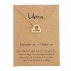 Gold Astrology Zodiac Star Sign Necklace Pendants - Libra