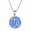 Opal Astrology Zodiac Star Sign Constellation Necklace Pendant - Scorpio