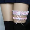 2Pcs/Set Sexy Bowknot Lace Leg Garter Belt - Pink