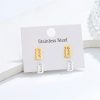 Astrology Zodiac Constellation Signs Stainless Steel Earring Studs Silver Gold Jewelry