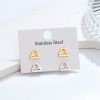 Astrology Zodiac Constellation Signs Stainless Steel Earring Studs Silver Gold Jewelry