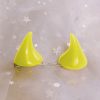 Cosplay Devil Horn Demon Clip-On Headwear Hairpin - Yellow