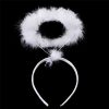 Cosplay Feather Angel Halo Ring Wreath Headband Headwear - White