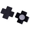 Cross Nipple Covers Sexy Breast Stickers Self Adhesive Pasties - Black