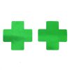 Cross Nipple Covers Sexy Breast Stickers Self Adhesive Pasties - Green