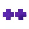 Cross Nipple Covers Sexy Breast Stickers Self Adhesive Pasties - Purple