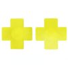 Cross Nipple Covers Sexy Breast Stickers Self Adhesive Pasties - Yellow