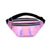 Holographic Iridescent Fanny Pack Waist Belt Bag Festival Pouch - Pink