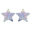Holographic Lizard Skin Nipple Covers Sexy Breast Stickers Self Adhesive Pasties - Star