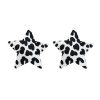 Jaguar Cheetah Leopard Cow Nipple Covers Sexy Breast Stickers Self Adhesive Pasties - Cow Star