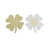 Lucky Four Leaf Clover Nipple Covers Sexy Breast Stickers Self Adhesive Pasties - Gold