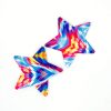 Tie Dye Stars Nipple Covers Sexy Breast Stickers Self Adhesive Pasties