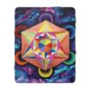 Metatron's Magic Cube Sherpa Fleece Blanket
