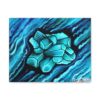 Amazonite Cluster - Canvas Art Print - 14″ x 11″ (Horizontal), 1.25