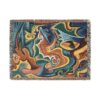 River of Birth Vibrant Woven Blankets