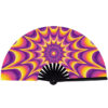 Starburst Illusion Festival Bamboo Hand Fan