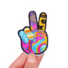 Peace Sign Hand Patch