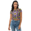 Ultraviolet Vision – All Over Print Crop Tee - 2XL