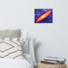 Glowing Galaxy Poster Art Print - 11×14