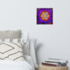 Fiery Flower of Lavender Life Poster Art Print - 12×12