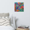 Duck Flower Poster Art Poster - 16×16
