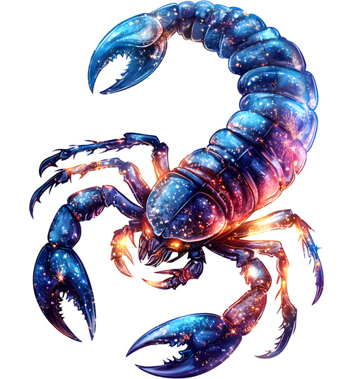 Scorpio-Astrology-Zodiac-Sign-Astro-Symbol-Celestial-Illustration-Watercolor-Cosmic-Art
