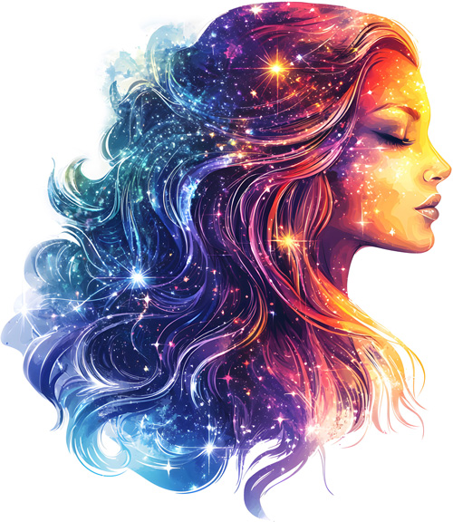 Virgo-Astrology-Zodiac-Sign-Astro-Symbol-Celestial-Illustration-Watercolor-Cosmic-Art