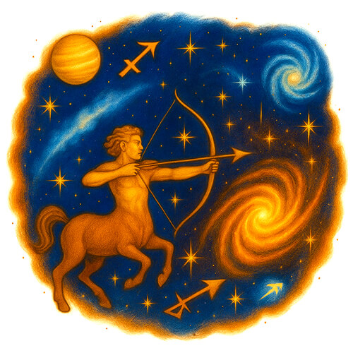 143-Great-Attractor-14-Degrees-Sagittarius-Astrology-Point-Art-Astrological-Symbol-Esoteric-Artwork-Celestial-Universe-Art-Cosmic-Space-Image