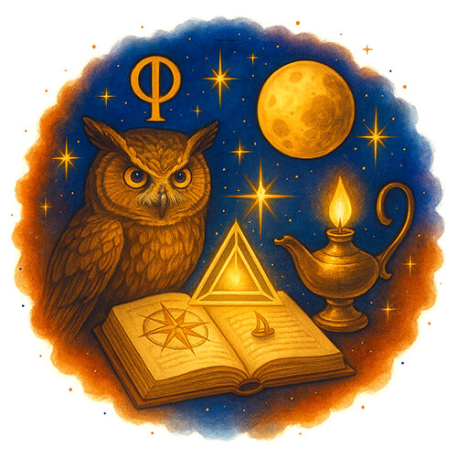 178-Part-of-Knowledge-&-Wisdom-Astrology-Point-Art-Astrological-Symbol-Esoteric-Artwork-Celestial-Universe-Art-Cosmic-Space-Image