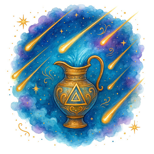 56-Delta-Aquarids-Meteor-Shower-Meteor-Shower-Astrology-Art-Astrological-Symbol-Esoteric-Artwork-Celestial-Universe-Art-Cosmic-Space-Image