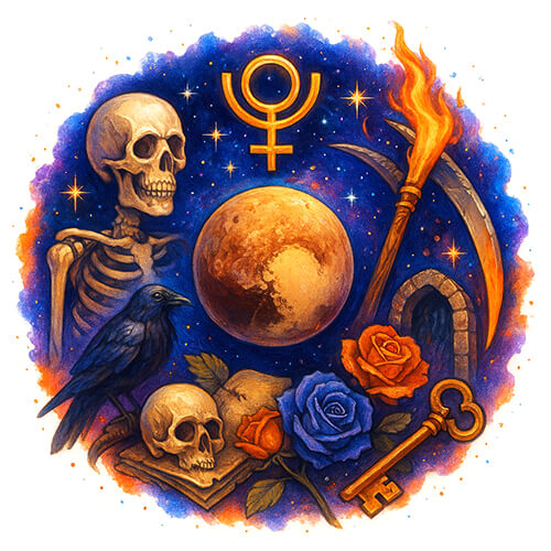 87-Pluto-Nodes-Planet-Astrology-Art-Astrological-Symbol-Esoteric-Artwork-Celestial-Universe-Art-Cosmic-Space-Image