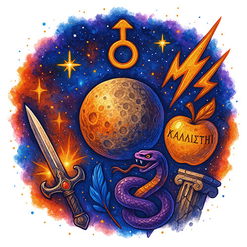 93-Eris-Nodes-Planet-Astrology-Art-Astrological-Symbol-Esoteric-Artwork-Celestial-Universe-Art-Cosmic-Space-Image