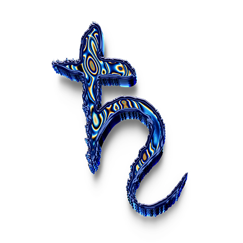 Abalone-Shell-8 Saturn-Astrological-Planet-Sigil-Astrology-Symbol-Icon-Cosmic-Esoteric-Magic-Glyph